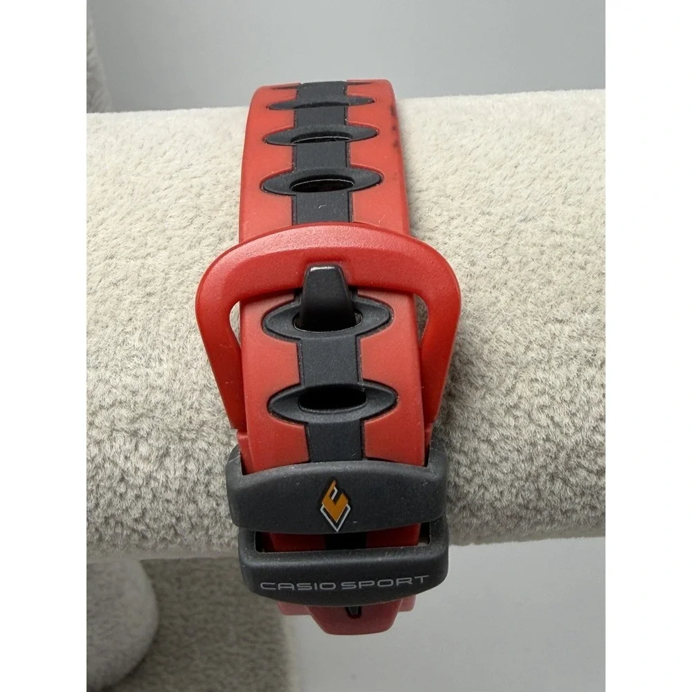 Casio CHR-100 Sport Phys New Battery Mens Watch Red Black 46MM 7.5